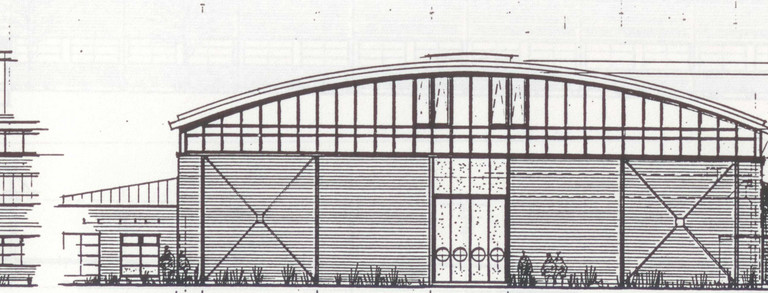 Skizze der DELTA-Halle von 1988